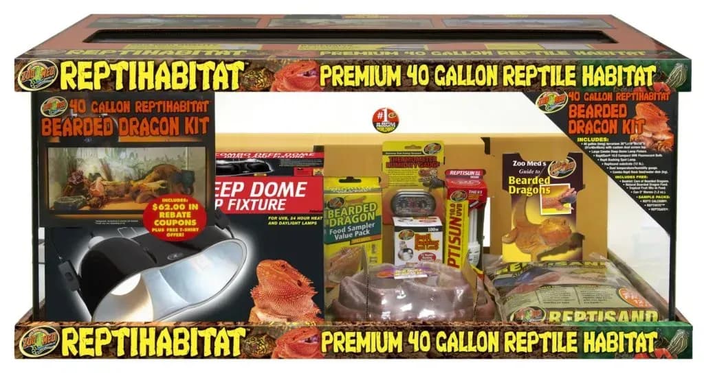 Zoo Med Reptihabitat Adult Bearded Dragon Kit